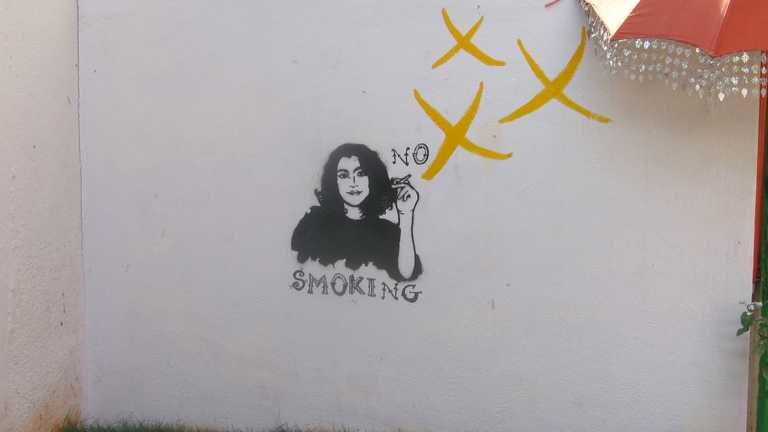 How artists put out No Smoking signs